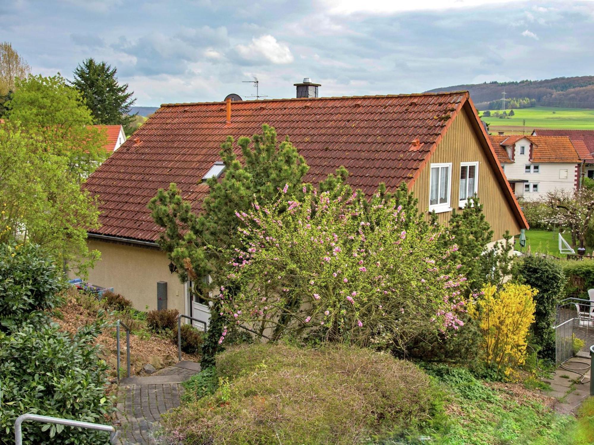 Large Detached Holiday Home In Hesse With Private Garden And Terrace Homberg  Exteriör bild